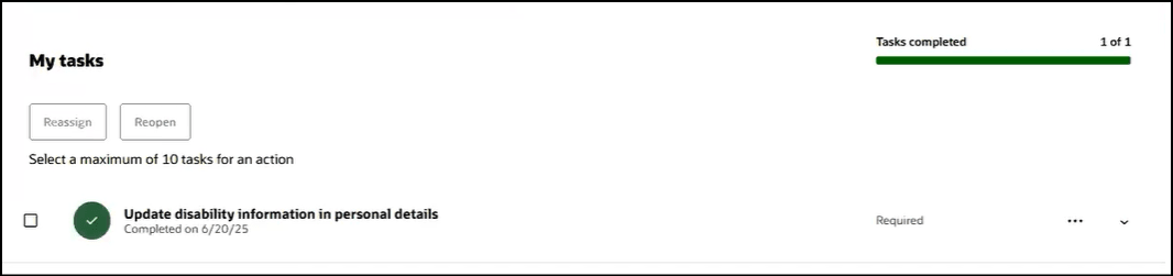 正常に完了したジャーニ・タスク