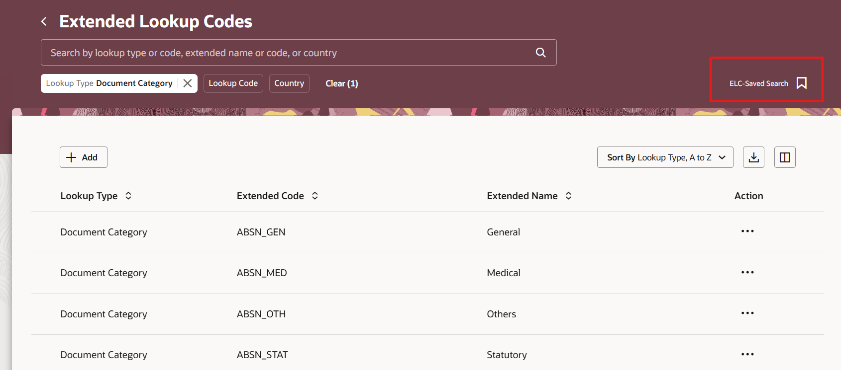 保存済検索の作成