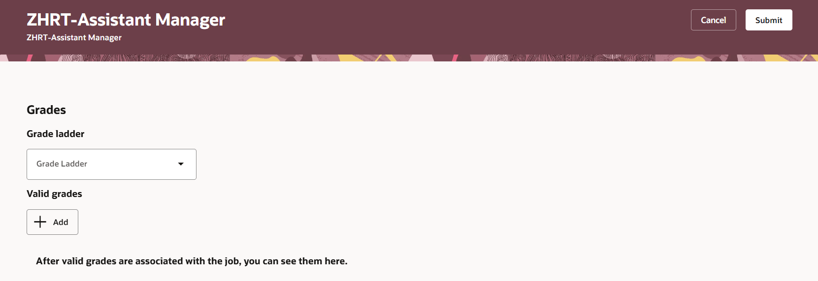 有効な等級が追加されていません