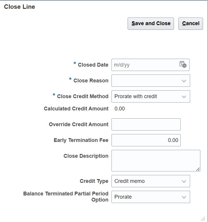 製品のクローズ
