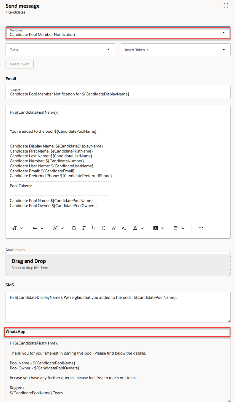 バルク・メッセージのWhatsApp可用性