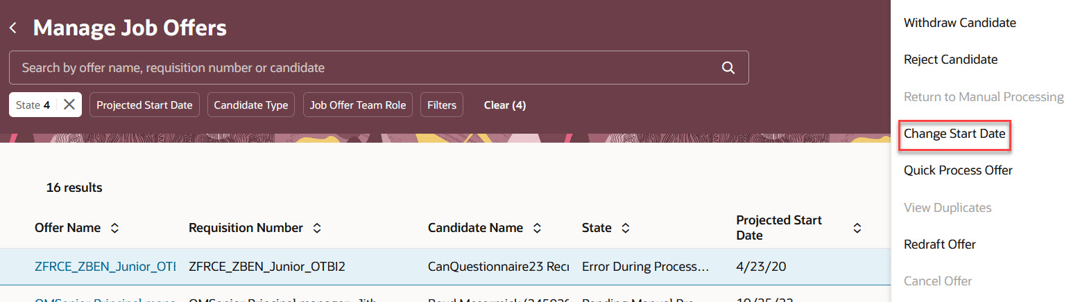 「開始日の変更」処理