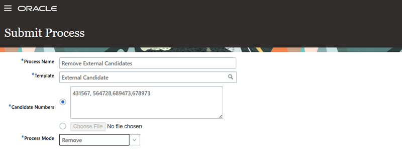 プロセスの送信