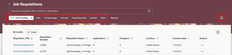 「保存済検索」アイコン