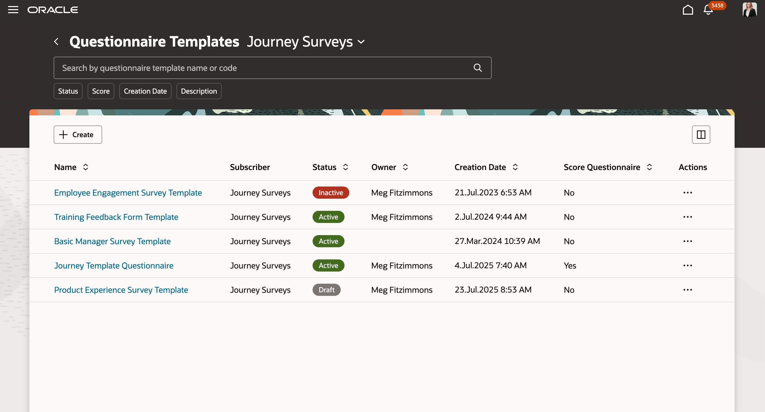 「質問リスト・テンプレート」ランディング・ページのスクリーン・キャプチャ