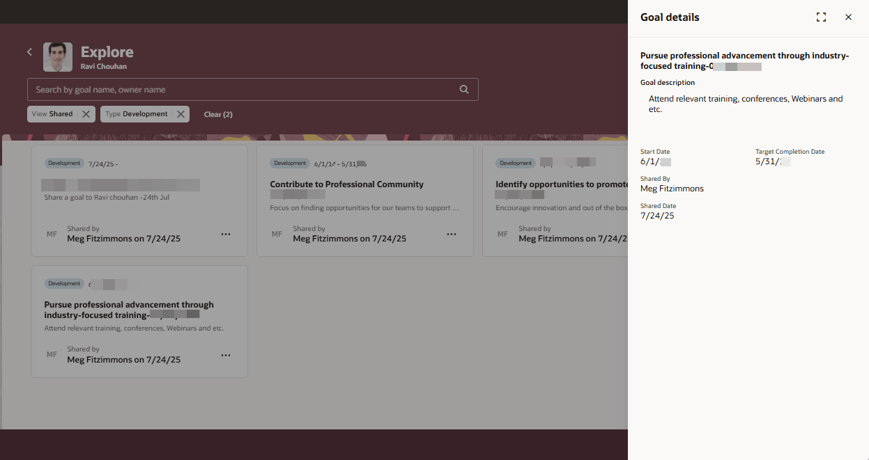 目標詳細共有人材開発目標