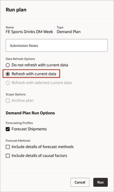プラン・ドロワーの実行