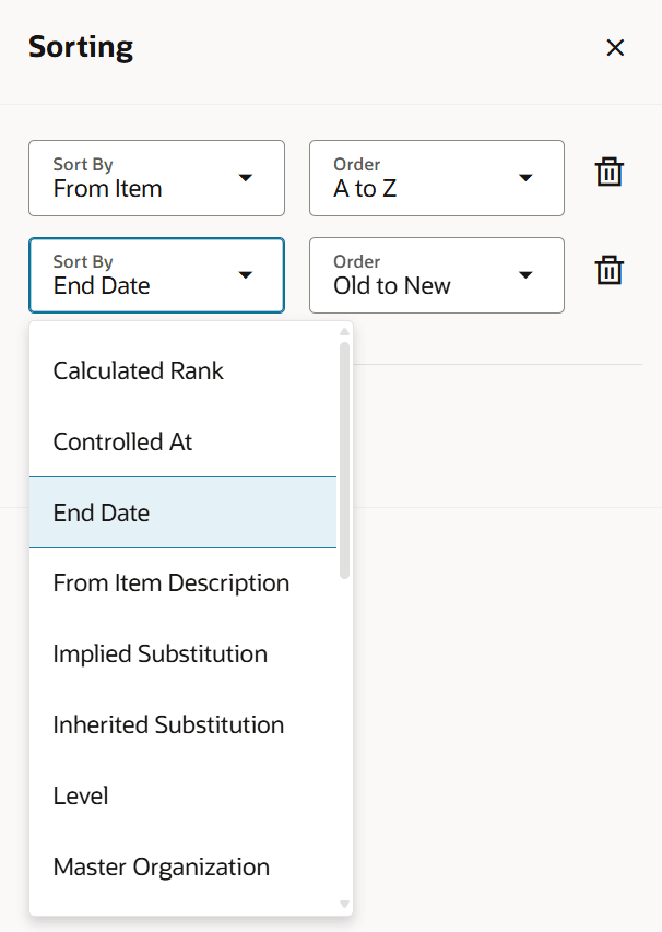 指定した列によるソート