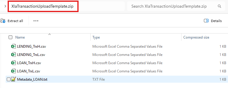 トランザクション・アップロード・テンプレート