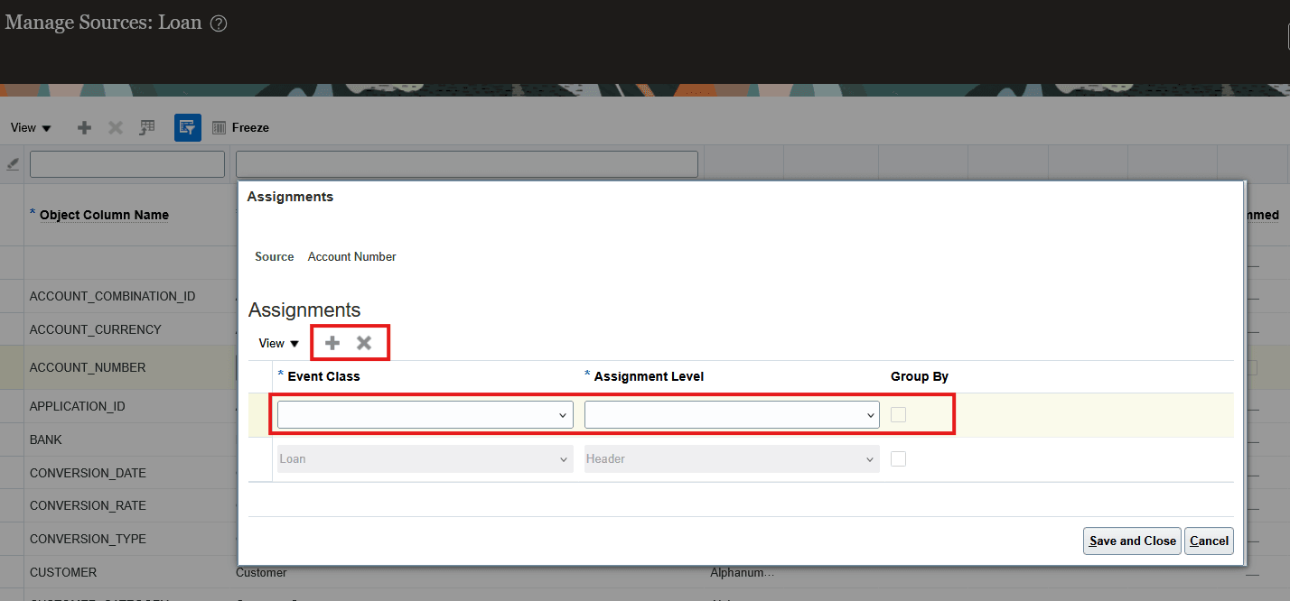 新規ソース割当追加