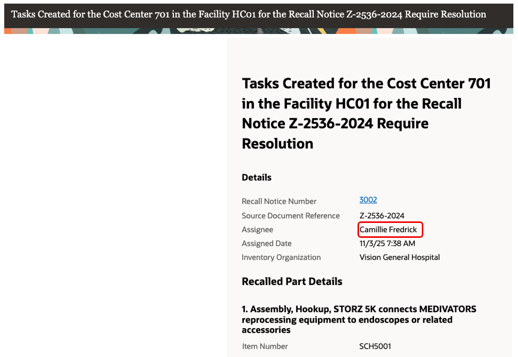 経費事業所を含む包含タスクの通知コンテンツ