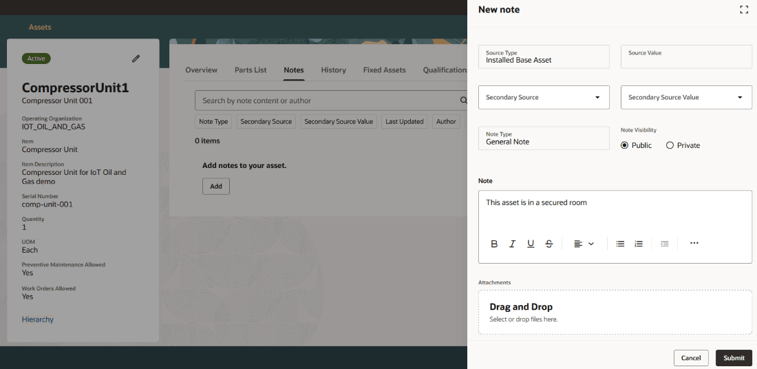 資産情報管理: ノート