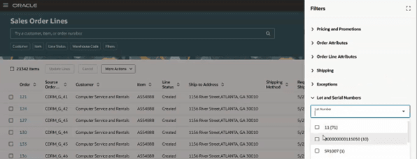 ロット・フィルタ
