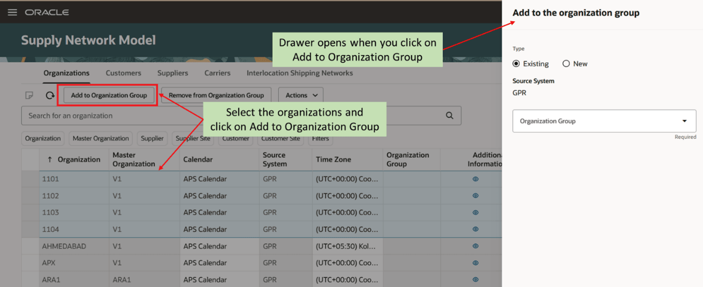 組織グループに追加