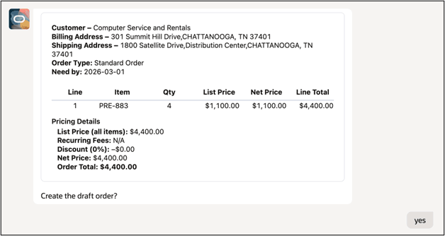 オーダーのプレオーダー・ビュー。