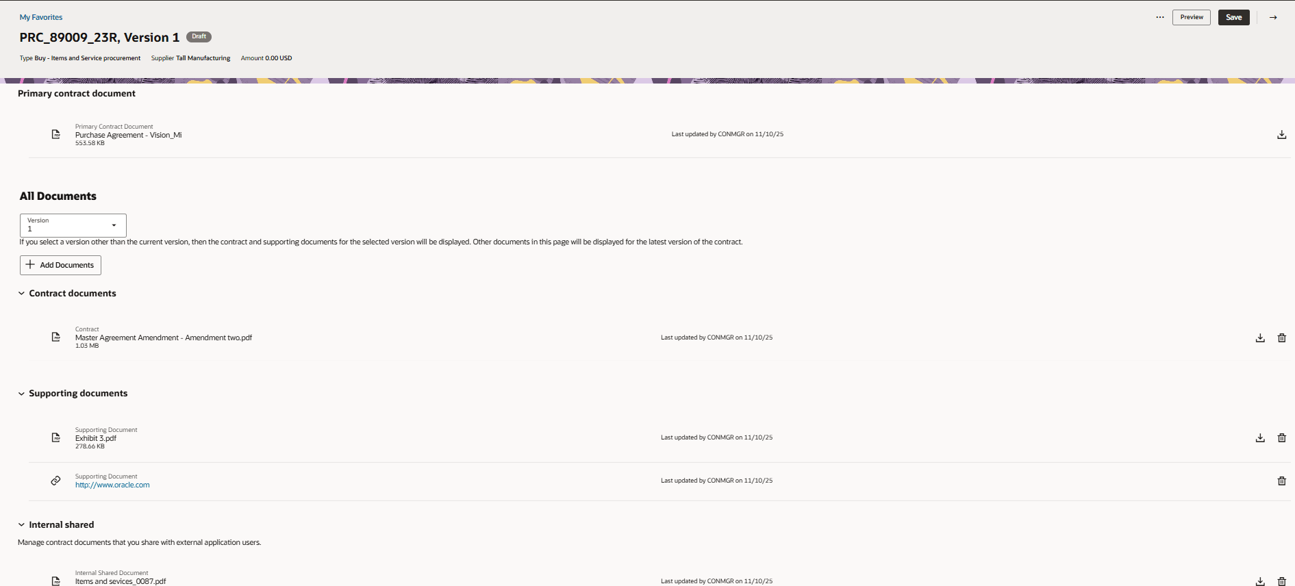 「ドキュメント」タブ