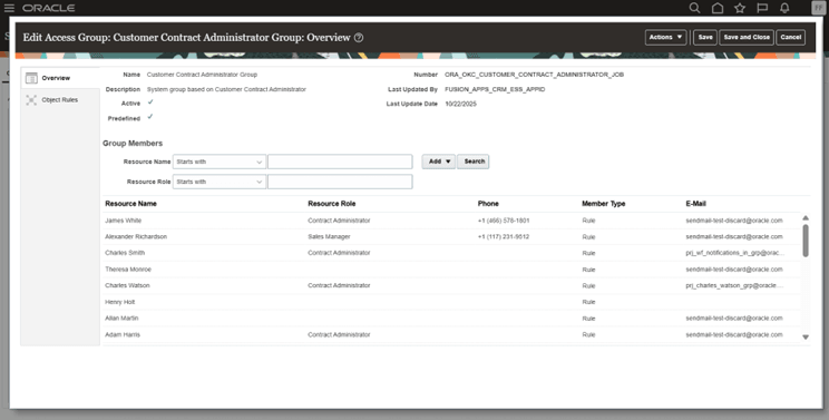 顧客契約管理者事前定義済グループ