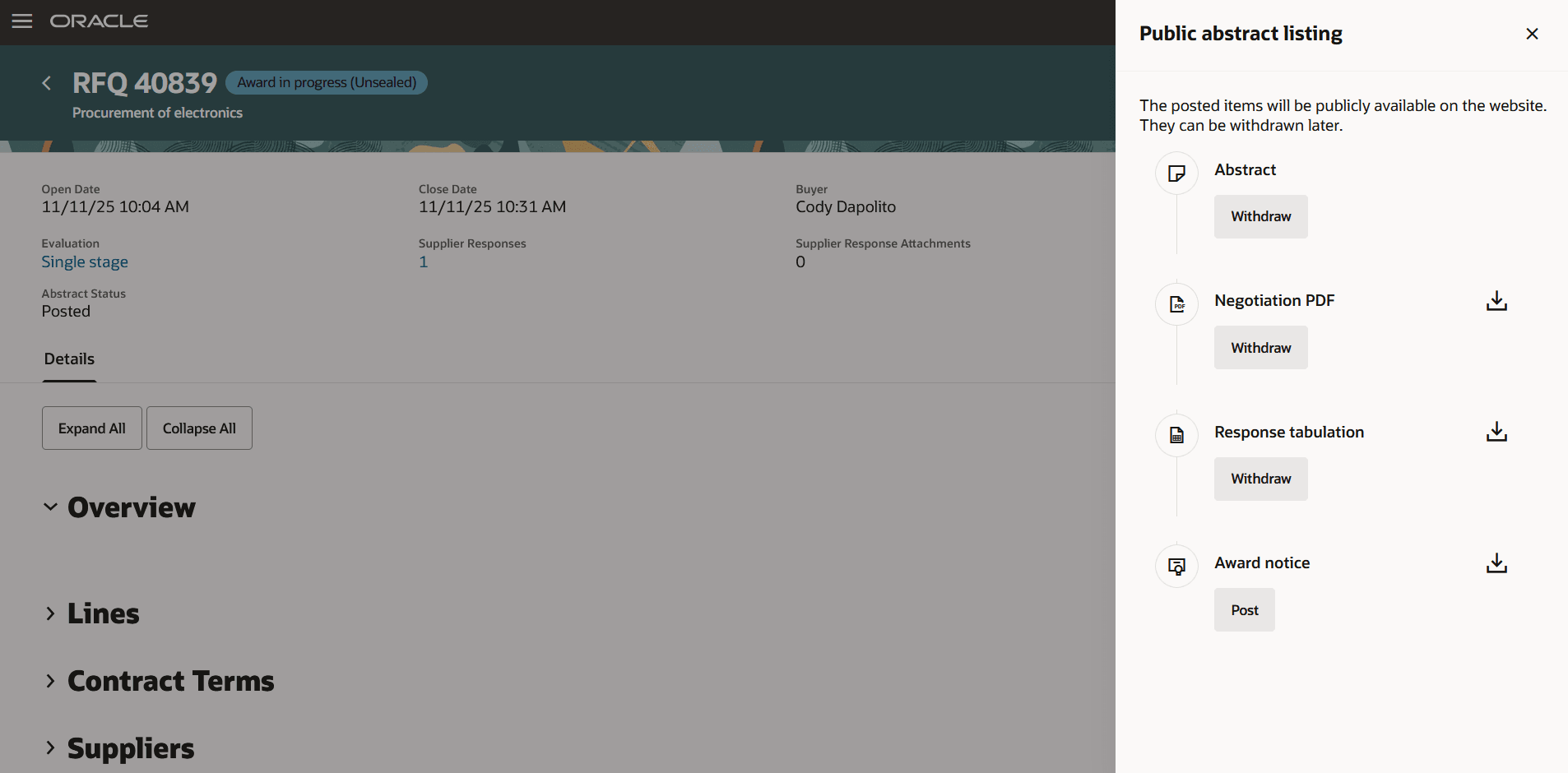 公開抽象リスト