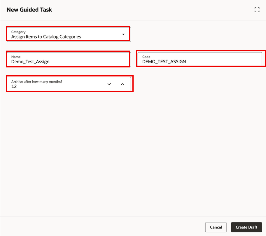 新規ガイド付きタスク・ドロワー