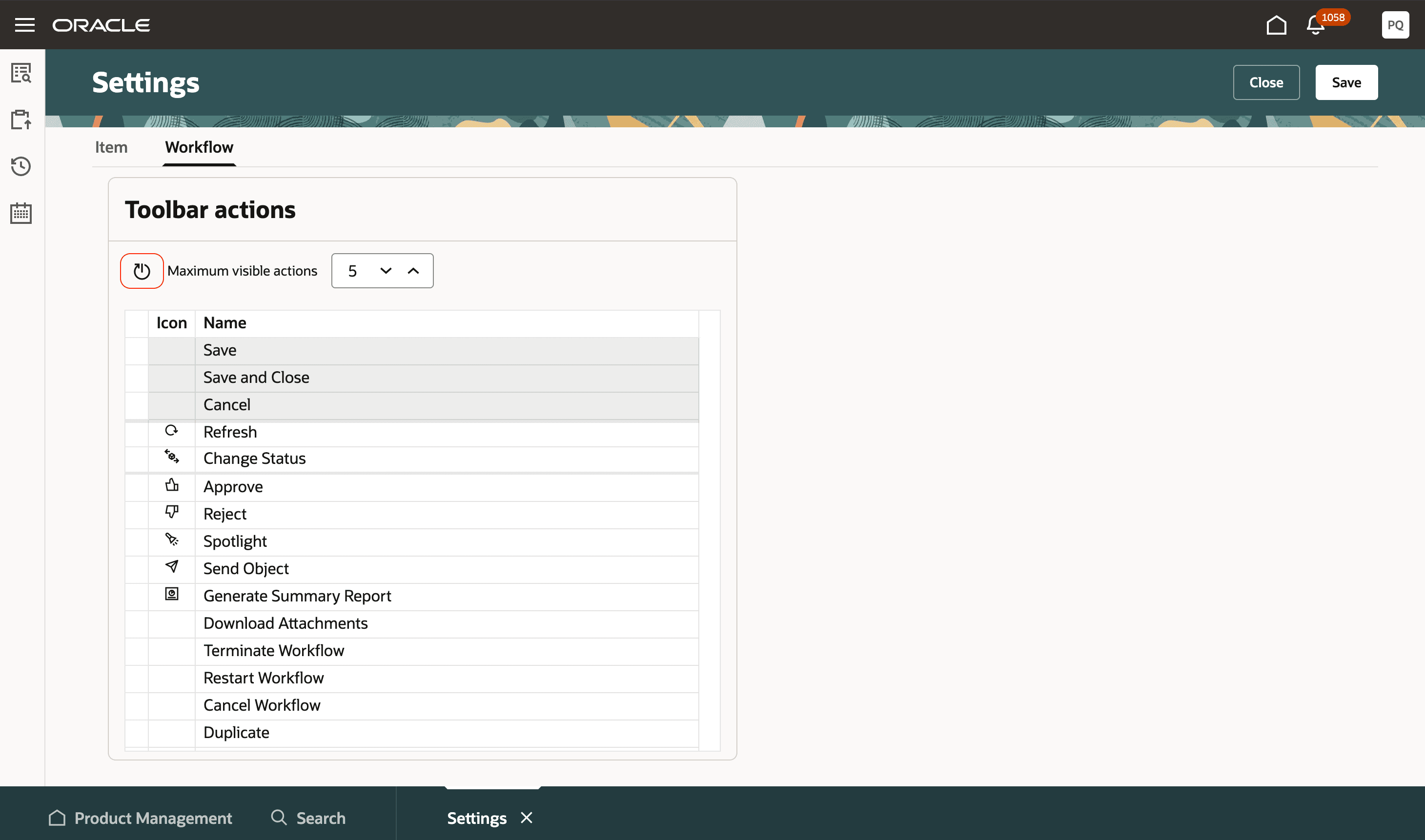 デフォルト・アクションにリセット