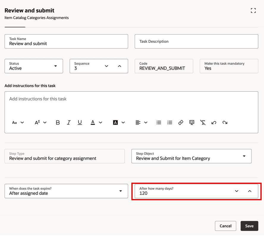タスク: レビューおよび発行