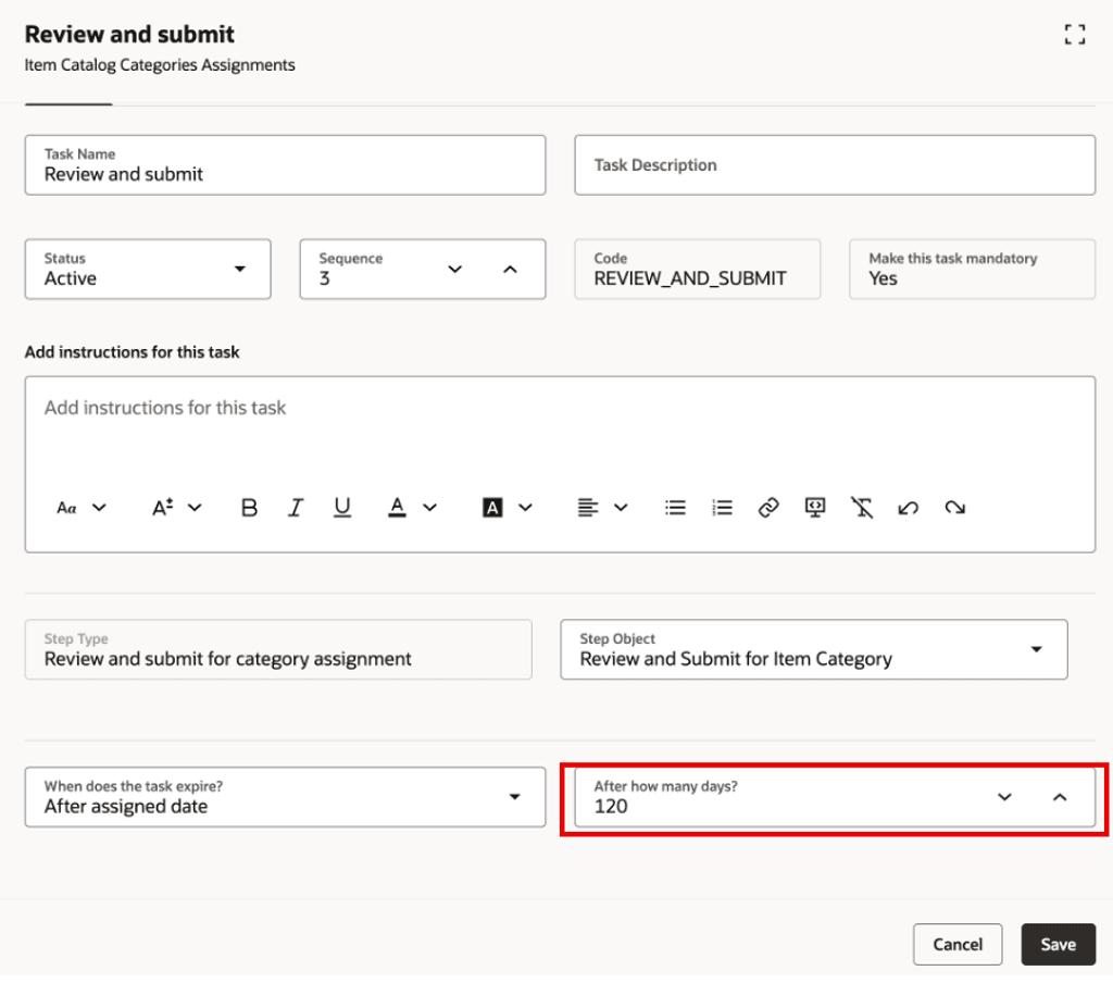 タスク: レビューおよび発行