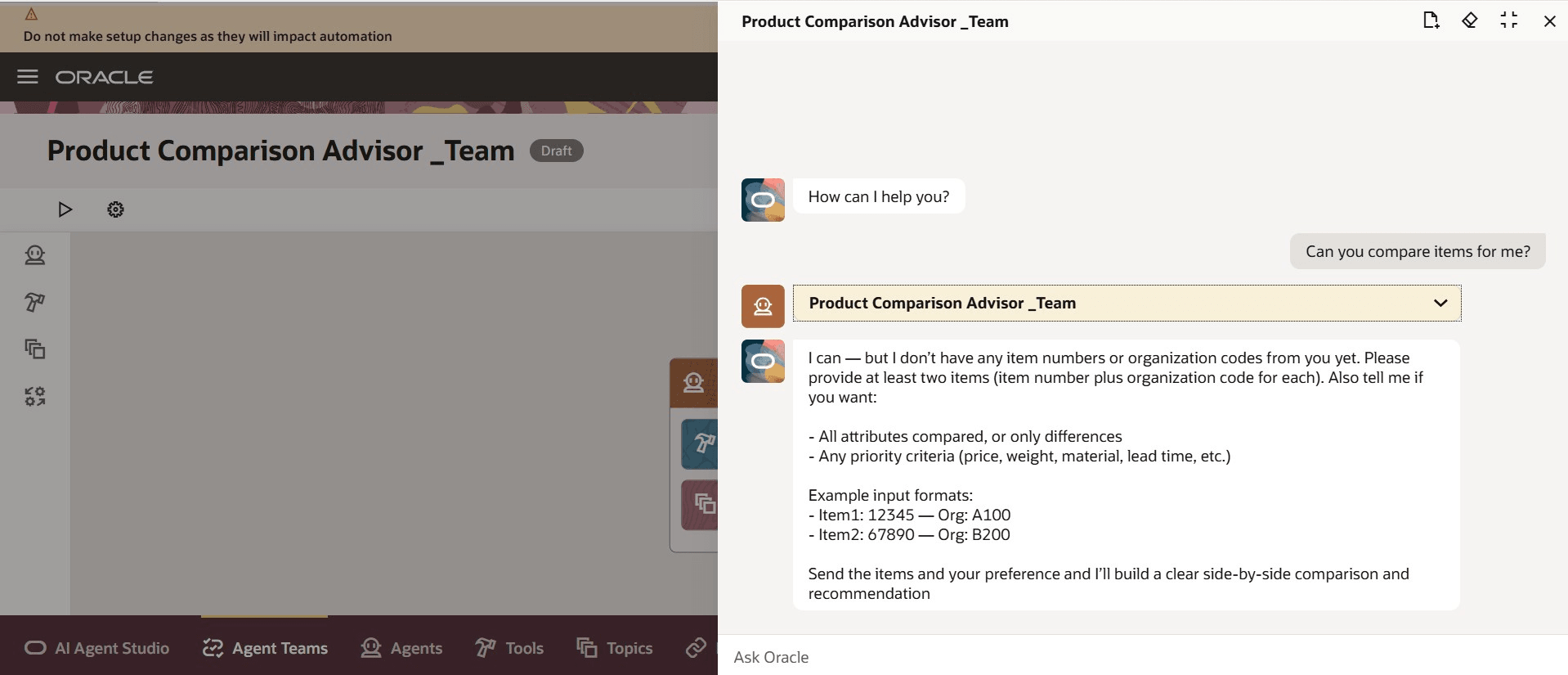スタータ質問応答