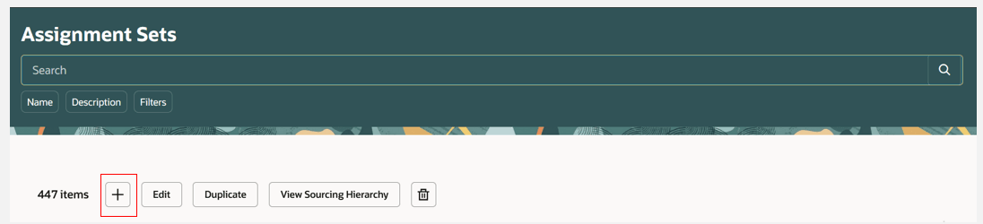 割当セットの作成