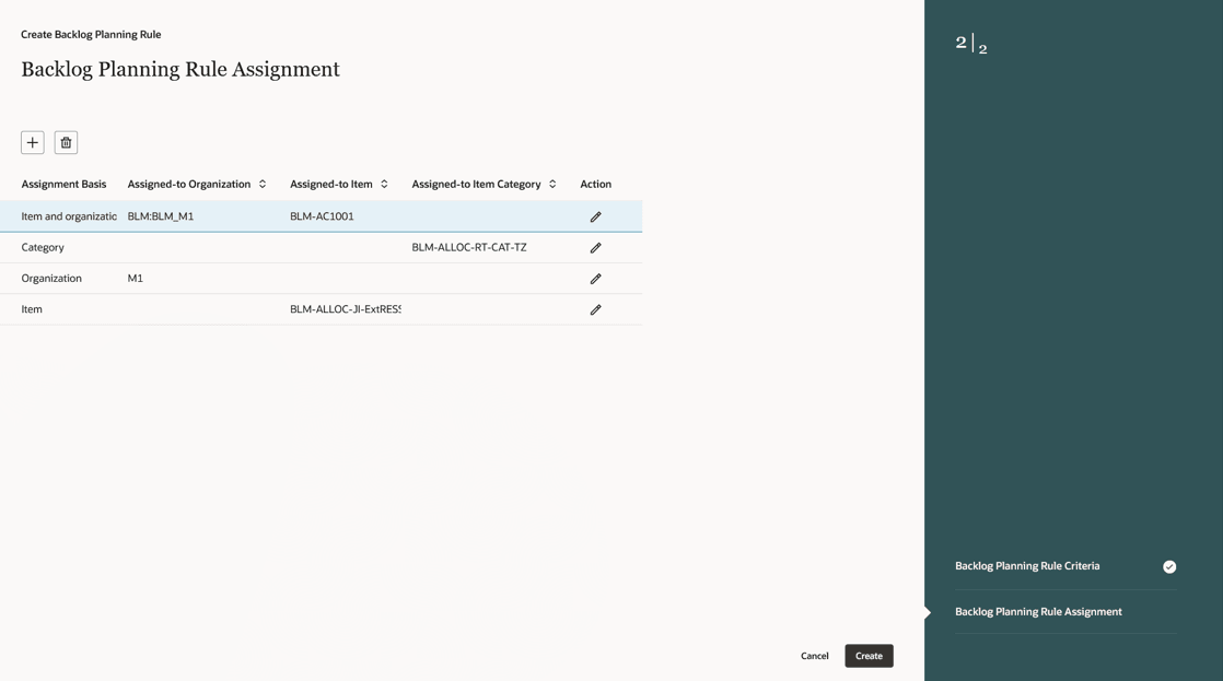 バックログ・プランニング・ルール割当