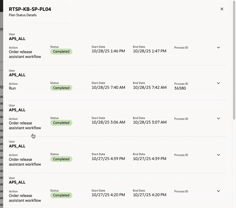 現在のステータス