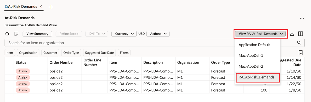 ビュー間の切替え