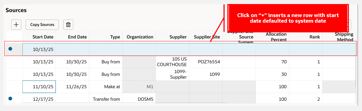新規ソースの追加