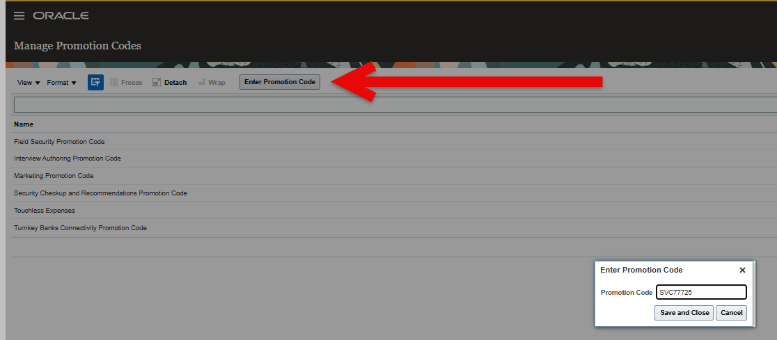 プロモーション・コード値