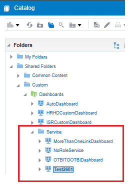 Oracle BIのカスタム・ダッシュボード・フォルダ構造