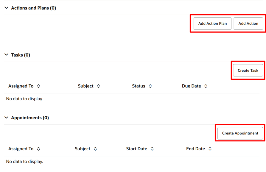 ケース詳細ページのいくつかの新しいアクション・ボタン