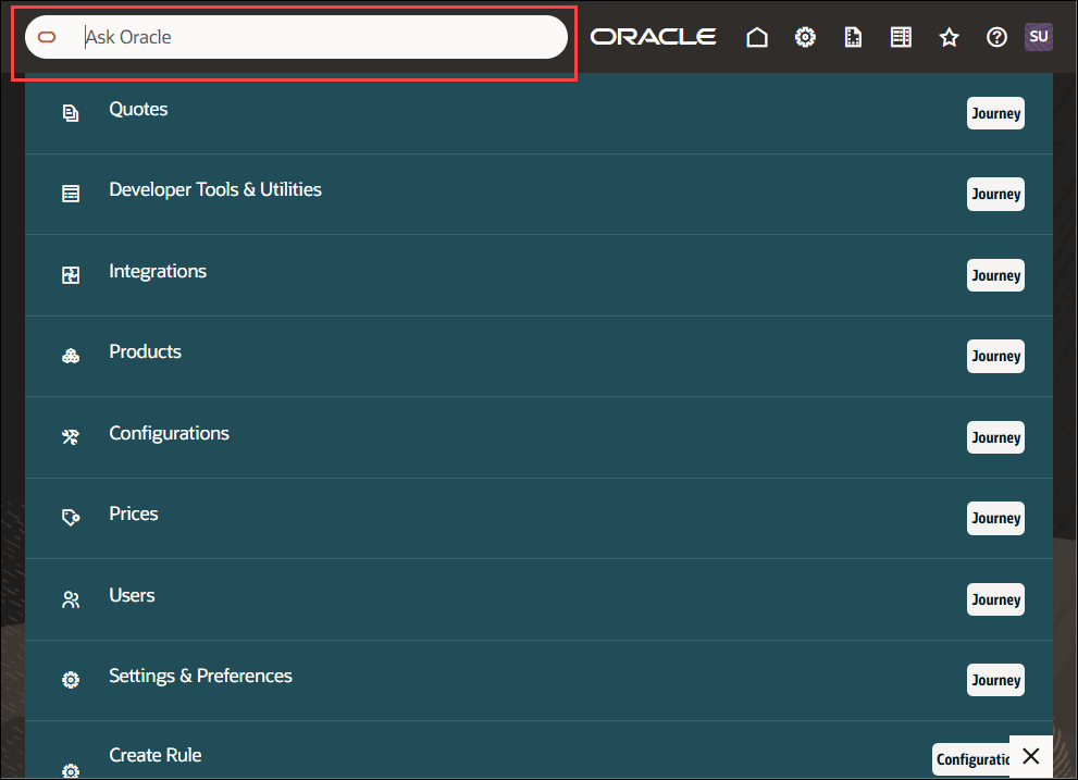 Ask Oracle Searchの例