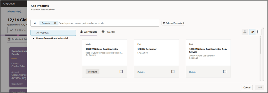 製品詳細の表示