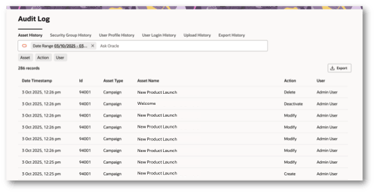監査ログ今すぐRedwoodのみ