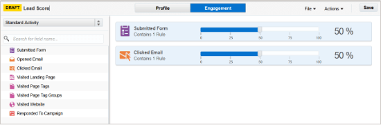 リード・スコアリング・インタフェース