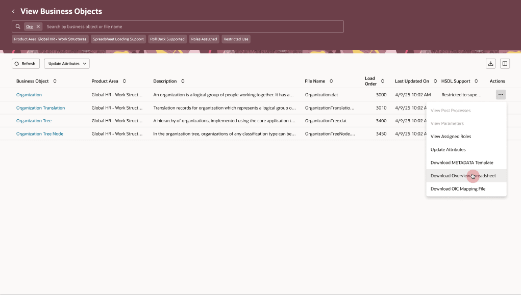 概要スプレッドシート・ファイルのダウンロード
