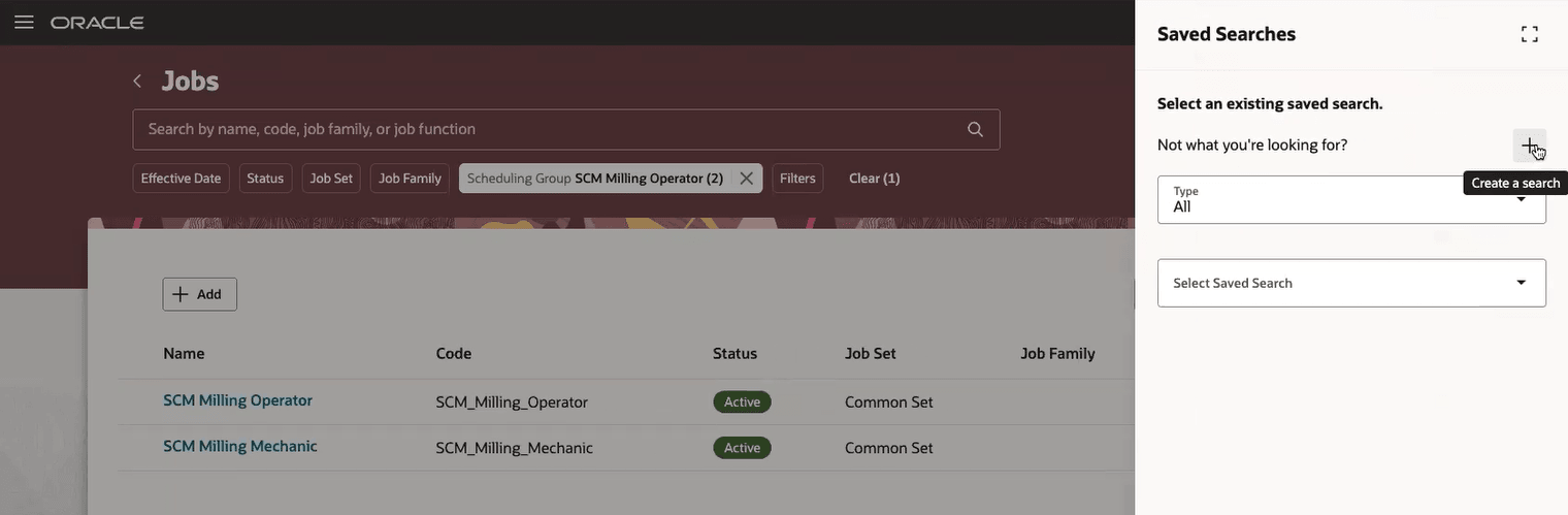 検索を作成する