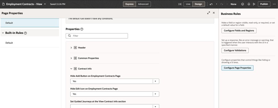 追加および編集ボタンを非表示にするオプション