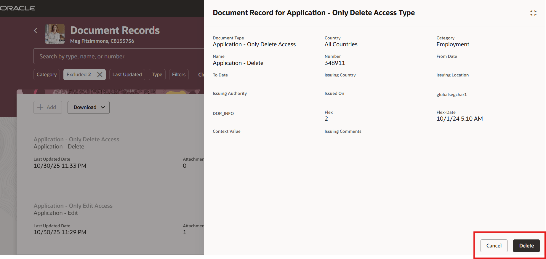 パネルドロワー内のアクセスのみ削除