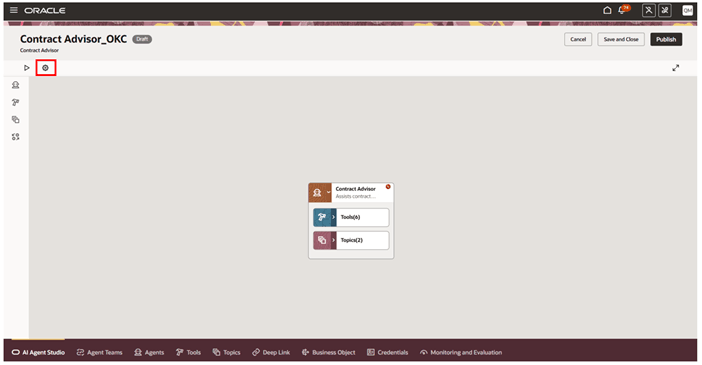 エージェント・チーム設定