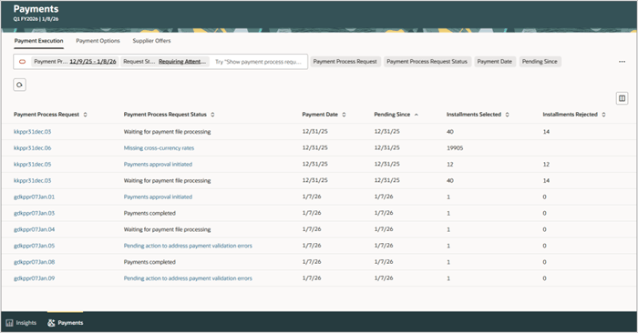 支払実行エクスペリエンス