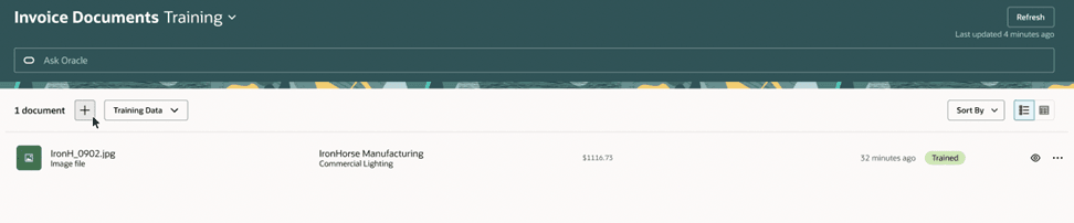 請求書文書トレーニング・ページ
