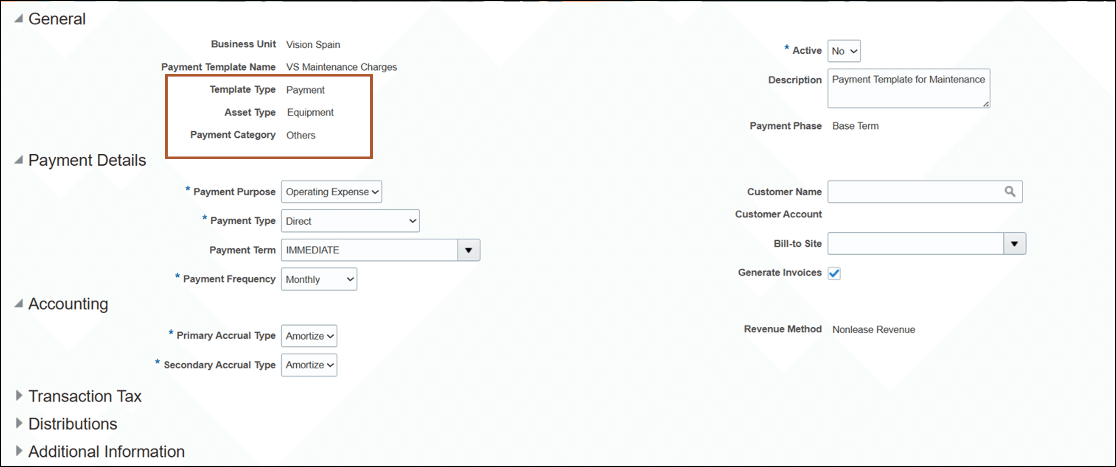 支給テンプレートの作成ページ- その他