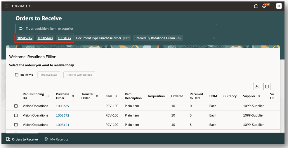 最も頻繁に使用される検索