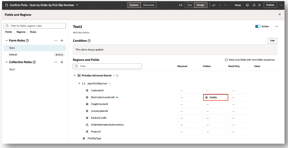 フィールドとリージョン