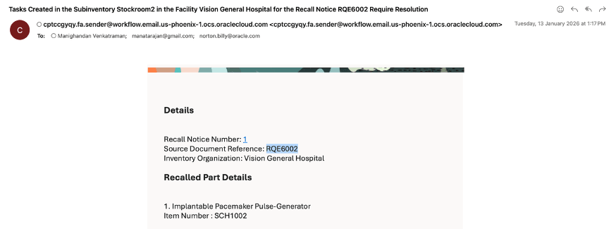 リコール・タスク割当のEメール通知